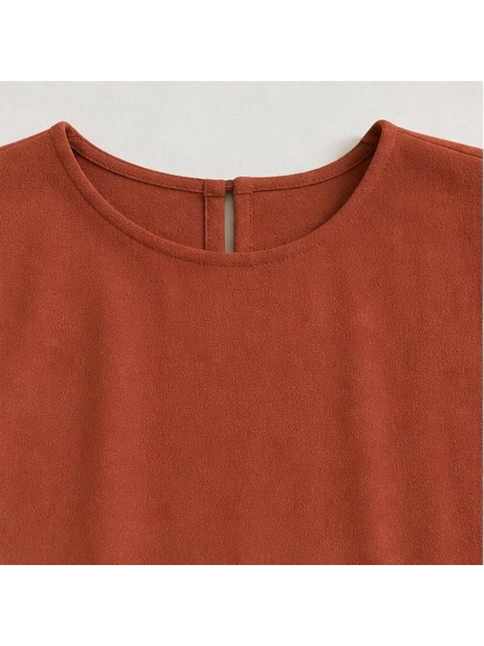 Rust Tunic Blouse - Picture 4 of 6